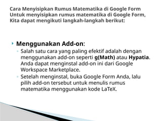Add Math Rumus Menyisipkan Rumus matematika, Gambar,Audio,Vidio dan Link di Google ...