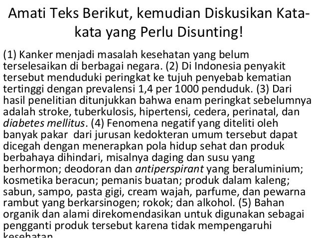 Contoh Teks Berita Yang Belum Disunting Dan Sudah Disunting Berbagai Teks Penting