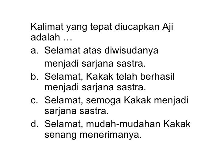 Menyusun ucapanselamat