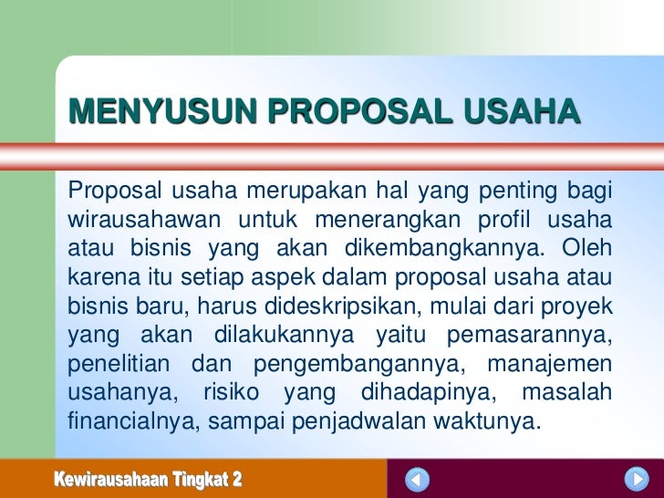 Menyusun Proposal Usaha Tm2