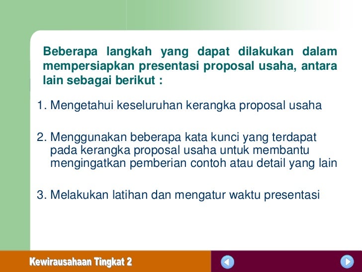 Menyusun proposal usaha tm2 Menyusun proposal usaha tm2