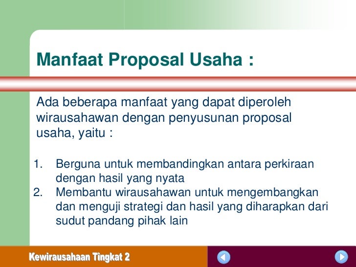 Manfaat Proposal Usaha  IndoBeta