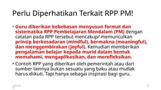 MENYUSUN RPP PEMBELAJARAN MENDALAM bagi guru | PPTX