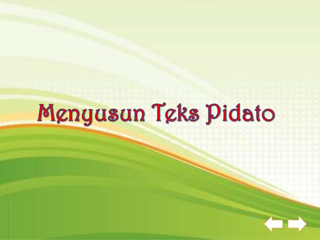 Menyusun teks pidato