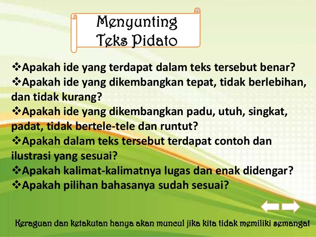 Menyusun teks pidato