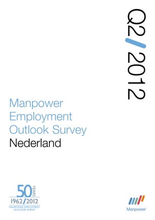 Q2 2012
Manpower
Employment
Outlook Survey
Nederland
 