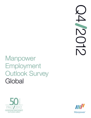 Q4 2012
Manpower
Employment
Outlook Survey
Global
 