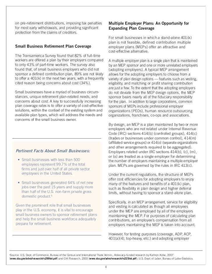 Multi Employer Plans