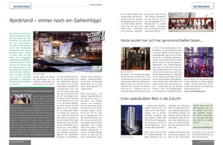 58 mep Ausgabe 5/2015 mep Ausgabe 5/2015 59
Nordirland/Belfast
DESTINATIONEN DESTINATIONEN
Die irische Insel kann es in
puncto Events & Incentives
mit den Besten der Welt
aufnehmen und das reicht
von der Top-Infrastruk-
tur über fein(st)e Kulinarik
bis hin zum freundlichen,
hilfsbereiten und unkom-
plizierten Service. Zudem
ist Irland näher als man
denkt. Sein zweitgrößter
Flughafen ist der Belfast In-
ternational Airport, 18 km
von der City entfernt und
mit Verbindungen zu fast
60 europäischen wie nord-
amerikanischen Destinati-
onen. Und auch von Dub-
lin aus ist die nordirische
Hauptstadt in anderthalb
Stunden Fahrtzeit bequem
zu erreichen.
Deshalb wollen wir diesmal
den Berichtsfokus auf den
nördlichen Inselteil legen, der
seine Aura der „Terra incogni-
Nordirland – immer noch ein Geheimtipp!
„Absolvieren“ Sie die Belfast Cookery School!
Wer jetzt Lust bekommen hat,
sich mal selber an Topf und
Herd zu versuchen – die Belfast
Cookery School ist die erste
Kochschule der Stadt und be-
findet sich mitten im Zentrum. Ein ausdifferenziertes Kursangebot
orientiert sich an unterschiedlichen Altersgruppen und Vorkennt-
nissen. Und so läuft es ab: Unter der fachkundigen Anleitung von
erfahrenen Chefköchen erhält die Gruppe eine schrittweise Ein-
führung in das Zusammenstellen eines opulenten Mahls, das in
kurzer Zeit – und natürlich auch später zuhause – nachgekocht
werden kann. Wie wär‘s z.B. mit einem Drei-Gänge-Menü ty-
pisch irisch, zu dem auch selbstgebackenes Brot und bei den Ein-
wohnern von Belfast besonders beliebte Zutaten gehören. Man
ist hier in guten Händen, wie allgemein versichert wird – selbst
wer zum allerersten Mal eine Schürze umlegt, braucht keine ge-
mischten Gefühle zu hegen. www.belfastcookeryschool.com
Bild: Brian Morrison
die mit weißen Handschuhen
serviert werden und selbstver-
ständlich auch die passende
flüssige Begleitung mit erlese-
nen Tropfen bieten. Natürlich
nimmt man hier auch nicht
einfach Platz – Begrüßung
und Einführung übernimmt
Heute würde man sich hier gerne einschließen lassen...
Der Name ist ein wenig gewöhnungsbe-
dürftig, aber der Ort selber hat’s in sich:
Crumlin Road Goal ist nicht nur eines der
imposantesten historischen Gebäude von
Belfast, sondern war 150 Jahre lang von
Mitte des 19. bis Ende des 20. Jahrhun-
derts auch ein – Gefängnis! Nach um-
fangreicher Renovierung wurde das Areal
ta“ auch aus politischen Grün-
den bis heute bewahrt hat.
Das spektakulärste Bauwerk
der jüngeren Zeit in der Me-
tropole Belfast (280.000 Ew.)
ist sicherlich das „Titanic“, das
nicht aus Zufall so heisst wie
das wohl berühmteste Schiff
der Film- wie Realgeschichte.
Es versteht sich als Hommage
an die historische Titanic, die
hier in der damals weltgröß-
ten Werft Harland & Wolff
gebaut wurde und seinerzeit
als ein Meisterwerk moder-
ner Technik galt. Darauf ist
man in Belfast und Nordirland
heute stolz und deshalb wur-
de rund hundert Jahre später
am gleichen Ort ein Denkmal
der ganz besonderen Art er-
richtet. Das „Titanic Belfast“
ist ein genauso imposantes,
sechs-stöckiges Ausstellungs-
gebäude mit spektakulärer
Konferenz- und Bankettaus-
stattung, einem atemberau-
benden Panorama-Ausblick
auf die Stadt, das ehemalige
Werftgelände und die Bucht
sowie Event-Kapazitäten bis
2.000 Personen!
Damit nicht genug: In der
obersten Etage befindet sich
ein Hotel, das mit seinen „Ti-
tanic-Suiten“ und variablen
Tagungs- und Gruppenräu-
men ein spannendes Setting
für Formate bis 750 Teilneh-
mer bietet. Übrigens, die gro-
ße Zeit um 1910, als in Bel-
fast ein Passagierschiff nach
dem anderen die Docks ver-
ließ, kann man bei der „Whi-
te Star Experience“ kulinarisch
nacherleben. Beim original
„RMS Titanic Menu“ in zeit-
gemäßer Interpretation ist
nicht nur Nostalgie angesagt,
sondern vor allem sind dies
sechs phantastische Gänge,
Quelle: Titanic Belfast
Tourism Ireland bietet für
MICE-Agenturen und –Pla-
ner FamTrips nach Irland
und außerdem Informa-
tions-Events in Deutschland
an – das ganze Jahr über.
Was wann los ist, erfährt
man hier:
www.mice-in-ireland.com
… verheisst diese Aufnahme:
Anfang 2018 soll das „The
Grand Central Hotel, Belfast“
eröffnen, das im Vier-Ster-
ne-Bereich angesiedelt sein
wird. Geboten werden dann
200 Zimmer, drei Tagungsräu-
me, Restaurant und Bar, 18
Serviced-Apartments sowie
moderne Office-Kapazitäten.
Schon heute steht vor allem
für Großveranstaltungen die
Belfast Waterfront Hall zur
Verfügung. Die Mehrzweck-
halle mit Kongresszentrum ist
eine multifunktionale Location
für Kongresse, Tagungen und
Meetings sowie sonstige Ver-
anstaltungen nahezu aller Art.
Hier finden regelmäßig Kon-
zerte und Kulturveranstaltun-
gen, aber auch große Business
Events statt.
Highlight und Herzstück ist das
kreisförmige Auditorium, das
Platz für über 2.200 Teilneh-
Einen spektakulären Blick in die Zukunft
der Executive Head Chef des
Titanic Belfast höchstpersön-
lich. Das Event im Event ist
nach Firmenangaben für Grö-
ßenordnungen bis hundert
Gäste möglich – und garan-
tiert ein nachhaltiges, weil un-
vergessliches Erlebnis!
in 2012 als Veranstaltungszentrum wie-
der eröffnet, mit zwei besonderen Vortei-
len. Erstens befindet sich die Location in
verkehrsgünstiger Lage und ist nur weni-
ge Minuten vom Belfaster Stadtzentrum
entfernt. Und zweitens bietet sie reichlich
Platz für diverse Formate wie Tagungen,
Ausstellungen und Produkt-Präsentati-
onen, aber auch Gala Dinner oder Emp-
fänge. Das Bild spricht für sich. Wenn man
schon mal hier ist, sollte man eine Führung
durchs Gebäude mitmachen – dabei lässt
sich viel über die wechselvolle Geschich-
te eines Hauses erfahren, dessen Bekannt-
schaft die allermeisten früher lieber nicht
machen wollten. Wie sich die Zeiten än-
dern – heute treffen sich hier Meeting
People zu Event- und Hospitality-Anläs-
sen, unterstützt von moderner Konferenz-
Bilder: © Bernie Brown
mer bietet und auf der Idee
der Berliner Philharmonie von
Hans Scharoun basiert!
bzw. AV-Technik. Die Very-Special-Locati-
on kann übrigens auch exklusiv gebucht
werden – wo gibt’s schon einen „Knast“,
in dem freies Kommen und Gehen aus-
drücklich erwünscht ist…?
www.crumlinroadgaol.com
Quelle:TitanicBelfast
Quelle: Hastings Hotels
 