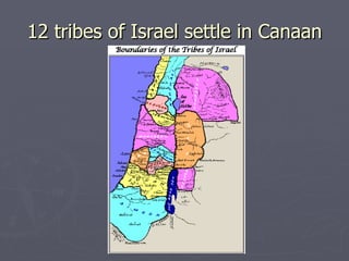 12 tribes of Israel settle in Canaan 