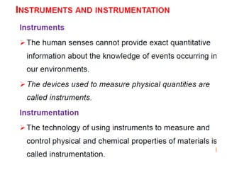 Instrumentation Powerpoint Example instrumentation and measurement ppt pptx | PPTX
