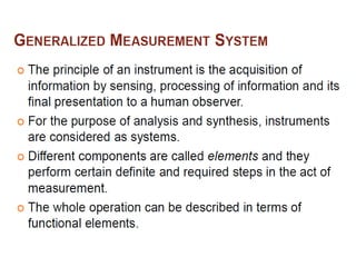 instrumentation and measurement ppt pptx | PPTX