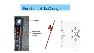 Function of TapChanger
Changer
Taping wire
connected to
HVcoil
50
 