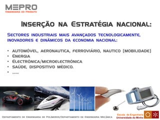 Escola de Engenharia
Universidade do Minho
•
•
•
•
•
MEPRO
 