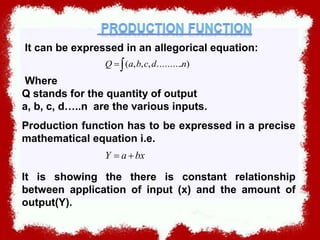 Managerial Economics Production Analysis ppt by NDP | PPTX