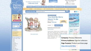 Company: Precious Moments
Primary Audience: Figurine collectors
Page Purpose: Product purchase page
http://bit.ly/1lCTBGv
 