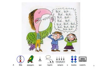 A   Mãe   papagaio,   que   repete   sempre   a   mesma   cassete.   5
 