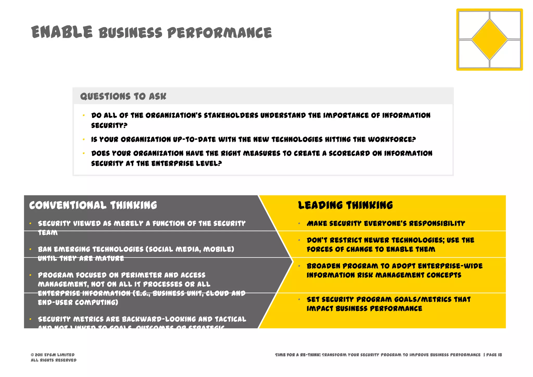 Set standards and minimum requirements to enable your organization to adopt cloud computing in as secure a manner as possible. 