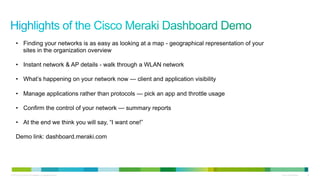Cisco Meraki Cloud Managed Networking | PDF