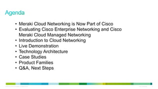 Cisco Meraki Cloud Managed Networking | PDF