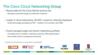 Cisco Meraki Cloud Managed Networking | PDF