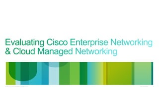 Cisco Meraki Cloud Managed Networking | PDF