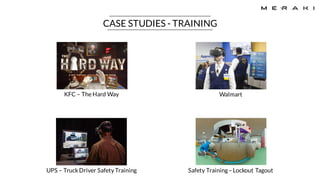 CASE STUDIES - TRAINING
KFC – TheHard Way
UPS – TruckDriver Safety Training
Walmart
Safety Training– Lockout Tagout
 