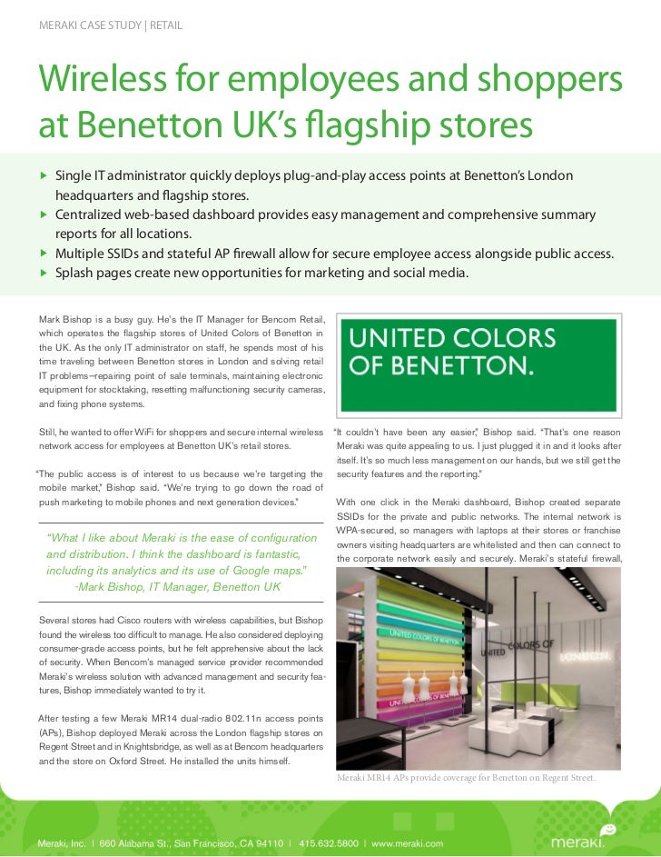 Benetton case study answers picture