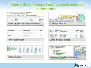 Oferta de funciones SaaS, actualizaciones
               trimestrales .
 