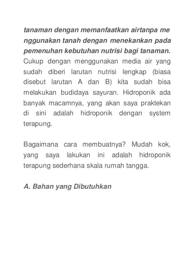 Merakit ihidroponiki isistemi terapung isederhanai di rumah Merakit ihidroponiki isistemi terapung isederhanai di rumah
