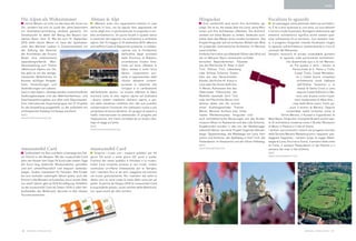 NeWS




Die Alpen als Wohnzimmer                                   Abitare le Alpi                                           Hingucker                                                Focalizza lo sguardo
    »kunst Meran« ist nicht nur das Haus der Kunst vor         «Merano arte» non rappresenta soltanto la casa            Eine Landschaft wird durch ihre Architektur ge-          Un paesaggio viene plasmato dalla sua architettu-
Ort, sondern hat sich im Laufe der Jahre besonders         dell‘arte in loco, ma ha saputo farsi apprezzare nel      prägt. Sie ist es, die etwas über ein Land, seine Men-   ra. È lei a dirci qualcosa su una zona, sui suoi abitanti
um Architekturvermittlung verdient gemacht. Ein            corso degli anni in particolare per le proposte in am-    schen und ihre Sichtweisen offenbart. Die Aufmerk-       e sul loro modo di pensare. Rivolgere l‘attenzione agli
Schwerpunkt ist dabei der Bezug des Bauens zum             bito architettonico. Un punto focale in questo senso      samkeit auf diese Bauten zu lenken, bedeutet auch,       elementi architettonici significa anche svelare qual-
alpinen Raum. Vom 15. Mai bis zum 14. September            è costituito dal rapporto tra architettura e ambiente     etwas über das Wesen eines Landes kundzutun. Das         cosa sull‘essenza di un territorio. Con semplici mez-
2010 stellt »kunst Meran im haus der Sparkasse«            alpino. Dal 15 maggio al 14 settembre 2010 «Merano        Projekt Hingucker will mit einfachen Mitteln den Blick   zi, il progetto Hingucker intende focalizzare meglio
unter den Meraner Lauben in Zusammenarbeit mit             arte edificio Cassa di Risparmio» presenta, in collabo-   für prägende, kontrastreiche Architektur im Meraner      lo sguardo sull‘architettura caratterizzante e ricca di
der Stiftung der Kammer                                                               razione con la Fondazione      Land schärfen.                                           contrasti del Meranese.
der Architekten der Provinz                                                           dell‘ordine degli architetti   Einfache Fernrohre aus Edelstahl führen den Blick auf    Semplici monocoli di acciaio inossidabile puntano
Bozen eine ambitionierte                                                              della Provincia di Bolzano,    die im Meraner Raum verstreuten architek-                           lo sguardo sulle particolarità architettoni-
alpenübergreifende Wan-                                                               un‘ambiziosa mostra itine-     tonischen Besonderheiten. Klassiker                                       che disseminate qua e là nel Merane-
derausstellung zum Thema                                                              rante sul tema «Abitare le     wie die Pfarrkirche St. Peter in Dorf                                        se. Fra queste vi sono i classici: la
»Wohnraum Alpen« vor. Da-                                                             Alpi», estesa a tutto l‘arco   Tirol, Schloss Tirol, Lebenberg                                                Parrocchiale di S. Pietro a Tirolo,
bei geht es um die »zeitge-                                                           alpino. L‘argomento por-       oder Schloss Schenna, Ensem-                                                     Castel Tirolo, Castel Monteleo-
nössischen Wohnformen im                                                              tante è rappresentato dalle    bles wie das Deutschorden-                                                        ne o Castel Scena, complessi
Kontext künftiger Perspek-                                                            «forme abitative contem-       Kloster, die Kirche Hl. Kreuz in                                                   architettonici come l‘abbazia
tiven, Entwicklungen und                                                              poranee in relazione allo      Lana oder der Ansitz Kallmünz                                                      dell‘Ordine Teutonico e la
Veränderungen von Lebens-                                                             sviluppo e ai cambiamenti      in Meran, Ruheoasen wie das                                                        chiesa di Santa Croce a Lana
raum in den Alpen«. Gezeigt werden unterschiedliche        dell‘ambiente alpino». La mostra «Abitare le Alpi»        Obermaiser Villenviertel, die                                                      oppure Castel Kallmünz a Me-
Siedlungskonzepte und der Mehrfamilienhaus- und            toccherà tutte le otto regioni alpine ed analizzerà       Muthöfe oberhalb Dorf Tirol                                                       rano, oasi di pace come il quar-
Geschosswohnungsbau aus allen acht Alpenstaaten.           i diversi sistemi insediativi dell’arco alpino, a par-    oder die Pfarrkirche Meran sind                                                  tiere residenziale di Maia Alta, i
Eine internationale Expertengruppe hat 37 Projekte         tire dalla residenza collettiva sino alle sue possibili   ebenso dabei wie die touristi-                                                 masi della Muta sopra Tirolo op-
für die Ausstellung ausgewählt, zu der außerdem ein        contaminazioni funzionali che realizzano nuove e più      schen Aushängeschilder Therme                                                pure il duomo di Merano. Oppure
umfangreicher Katalog mit Essays erscheint.                complesse strutture abitative. Un gruppo di esperti a     Meran, Meraner Kurhaus bzw. Unter-                                        consolidate realtà turistiche come le
InfO                                                       livello internazionale ha selezionato 37 progetti per     maiser Pferderennplatz; Hingucker sind                               Terme Merano, il Kursaal e l‘ippodromo di
www.kunstmeranoarte.org                                    l‘esposizione, che viene corredata da un ampio cata-      auch architektonische Neuerungen wie das Bunker-         Maia Bassa. Hingucker ricomprende però anche ope-
                                                           logo di saggi sul tema.                                   museum Moos im Passeiertal und das Lido Schenna.         re di architettura moderna come il Bunker Mooseum
                                                           InfO                                                      Eingebunden wurden in das von der Marketingge-           di Moso in Passiria e il lido di Scena.
                                                           www.kunstmeranoarte.org                                   sellschaft Meran lancierte Projekt folgende Wander-      I sentieri escursionistici inseriti nel progetto lanciato
                                                                                                                     wege: Tappeinerweg, die Waalwege von Lana, Part-         dalla Società Merano Marketing sono i seguenti: pas-
                                                                                                                     schins und Schenna, der Apfelweg in Dorf Tirol, der      seggiata Tappeiner, i sentieri lungo le rogge (Waal-
                                                                                                                     Passerdamm im Passeiertal und der Ultner Höfeweg.        wege) di Lana, Parcines e Scena, il sentiero della mela
                                                                                                                     InfO                                                     di Tirolo, il sentiero Passerdamm in Val Passiria e il
museumobil Card                                            museumobil Card                                           www.meranerland.com                                      sentiero dei masi in Val d’Ultimo.
    Südtirolweit mit Bus und Bahn unterwegs bei frei-          Scoprire i musei con i trasporti pubblici per tre                                                              InfO
em Eintritt in die Museen: Mit der museumobil Card         gior ni (16 euro) o sette giorni (22 euro) a scelta.                                                               www.meranodintorni.com

kann der Nutzer drei Tage (16 Euro) oder sieben Tage       L‘utilizzo dei mezzi pubblici è illimitato e la museu-
(22 Euro) lang Südtiroler Museumskultur genießen           mobil Card consente accesso ai vari musei. Inoltre
und sich umweltfreundlich und bequem weiterbe-             costituisce un‘offerta interessante per le famiglie:
wegen. Zudem interessant für Familien: Alle Kinder         tutti i bambini fino ai sei anni viaggiano ed entrano
bis zum sechsten Lebensjahr fahren gratis, auch der        nei musei gratuitamente. Per i bambini dai sette ai
Eintritt in die Museen ist kostenlos; bis zu einem Alter   dodici anni la carta costa la metà della carta per gli
von zwölf Jahren gibt es 50 % Ermäßigung. Erhältlich       adulti. A partire da Pasqua 2010 la museumobil Card
ist die museumobil Card ab Ostern 2010 in allen Ver-       è acquistabile presso i punti vendita della Mobilcard,
kaufsstellen der Mobilcard, darunter in den lokalen        tra i quali anche gli uffici turistici.
Tourismusvereinen.




 8   M E R A N O M AG A Z I N E                                                                                                                                                                              M E R A N O M AG A Z I N E   9
 