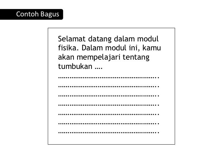 Merancang modul yang efektif