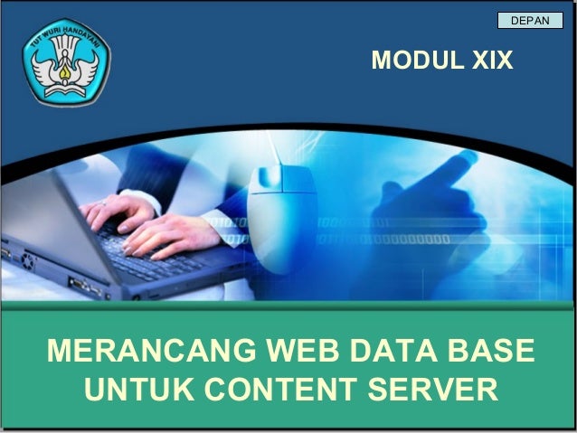 Merancang web data base untuk content server