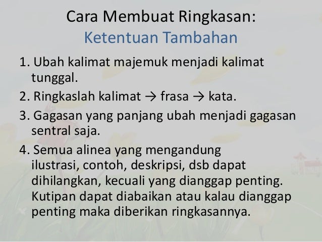 Merangkum informasi