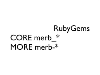 Intro to Merb