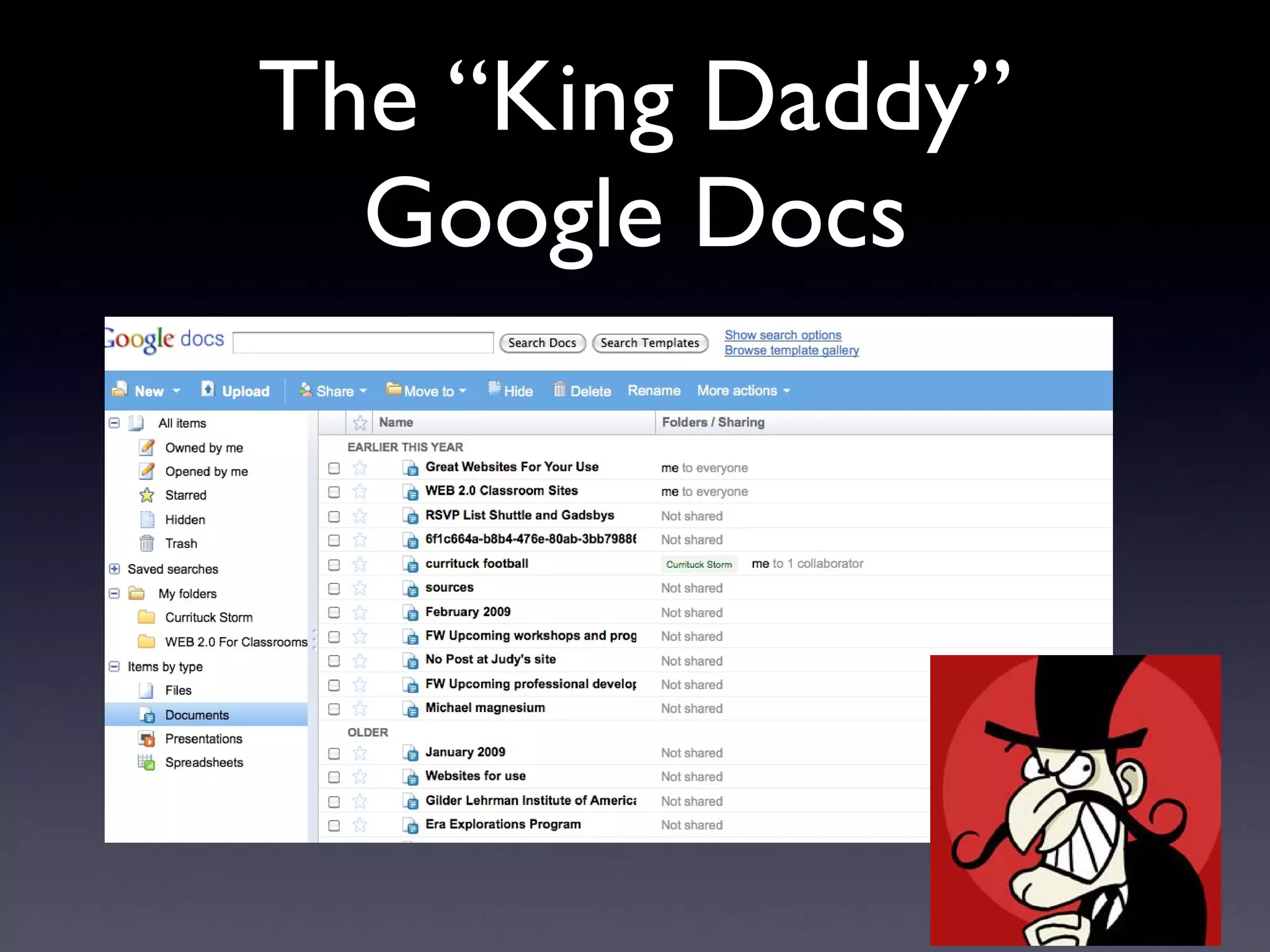 The “King Daddy” Google Docs 
