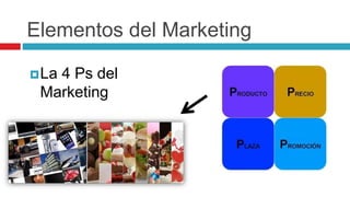Elementos del Marketing
La 4 Ps del
Marketing
 