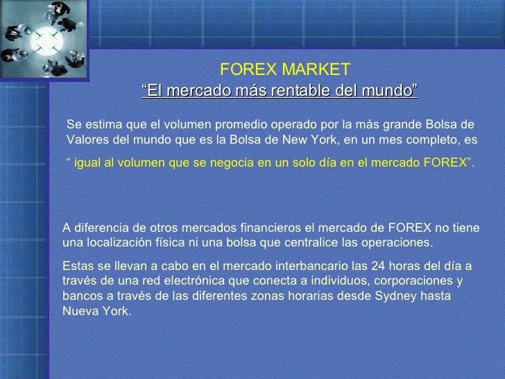 Mercado forex ejemplo