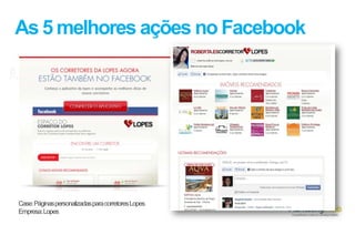 As 5 melhores ações no Facebook

Case: Páginas personalizadas para corretores Lopes
Empresa: Lopes

Realização

 