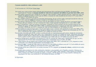 Consumo mundial de vinho continuará a subir

23 de Fevereiro às 11:02:38 por Victor Jorge

 De acordo com o mais recente estudo realizado pelo International Wine and Spirits Record (IWSR), divulgado pela
      organização da Vinexpo, o consumo mundial de vinho deverá aumentar mil milhões de garrafas entre 2009 e 2013.
Na oitava análise consecutiva que o IWSR faz ao sector do vinho mundial, os dados apontam para que, a partir das 2,621 mil
      milhões de caixas de 9 litros (+5,63% que em 2004), o consumo de vinho mundial deverá crescer 3,57% entre 2009 e
      2013 para 2,7 mil milhões de caixas.
Por país, o IWSR confirma as previsões já avançadas anteriormente, de que os EUA serão o principal mercado do vinho em
      2011-1012, com um volume de consumo a rondar as 310 milhões de caixas em 2013.
O actual ranking é liderado pela Itália, com pouco mais de 298 milhões de caixas, seguido dos EUA e em terceiro lugar a
      França, país que continua a ver cair o consumo de vinhos, tendo registado uma quebra de 8,31 entre 2004 e 2008.
A China é, actualmente, o país com maiores crescimento, ocupando já a oitava posição com um consumo anual de 74,6
      milhões de caixas, em 2008. Entre 2004 e 2008, os chineses aumentaram o consumo de vinho nuns significativos 80%,
      prevendo o IWSR que, em 2013, o consumo de vinho na China ultrapasse as 100 milhões de caixas.
A Rússia também já ocupa um lugar entre o Top 10, prevendo-se que o consumo suba igualmente no país entre 2009 e 2013,
      mas de forma mais ligeira (+6,41%) que durante os últimos cinco anos em que se registou um crescimento de 59%. Até
      2013, o IWSR prevê que a Rússia consumirá 74,91 milhões de caixas de 9 litros.
Nas previsões efectuadas pelo IWSR, os EUA e a China deverão ser responsáveis por, pelo menos, metade do crescimento
      global no consumo de vinho, entre 2009 e 2013, traduzindo-se em mais 53,2 milhões de caixas. Além destes dois países,
      também Canadá, Rússia e Brasil terão um papel importante no aumento do consumo de vinho mundial, incrementando
      6,51%, 5,63% e 4,23%, respectivamente, estimando-se que a Índia suba em 1,47 milhões de caixas até 2013.
O estudo do IWSR prevê, igualmente, um aumento de 3,79% no consumo de vinhos tintos, significando isto que, em 2013,
      representarão 52,27% do vinho consumido globalmente, comparando com os 51,86%, em 2008.
Já os vinhos brancos devem registar uma evolução muito ligeira entre 2009 e 2013, calculada em 1,15%, enquanto os rosés
      continuarão a sua subida de popularidade, incrementando 6,13%.
Em termos de valor, o mundo do vinho tinha um valor de 151,8 mil milhões de dólares (cerca de 111,5 mil milhões de euros),
      em 2008, esperando o IWSR um crescimento de 8,05% entre 2009 e 2013.
Num período de dez anos (2004-2013), as receitas crescerão 19,75%, enquanto em termos de volume a subida deverá rondar
      os 8,82%.
Os principais países produtores de vinho continuarão a dominar a cena mundial, com a Espanha a assumir a liderança nas
      exportações, em volume, com um crescimento de 13,66% entre 2004 e 2008, enquanto a Itália registou um aumento de
      8,97% e França caiu 3,88% no período em análise. Contudo, o IWSR admite que a França manterá a liderança das
      exportações, em valor, com receitas de 9,7 mil milhões de dólares, em 2008.

In Hipersurper
 