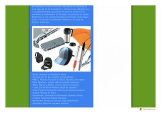 los cambios de estación del año y la bajada del precio de la
ropa. Algunas de las festividades y celebraciones utiliz adas por
los establecimientos para animar un punto de venta son las
expuestas a continuación, sin embargo, los periodos de ciertas
festividades y sus correspondientes promociones varían segun
z onas. Un ejemplo de calendario estándar en la z ona de
Ecuador podría ser:




• Enero. Rebajas de Año Nuevo. Ropa.
• Febrero. Día de San Valentín. Complementos.
• Marz o. Feriado de Carnaval. Globo. Espuma carnavalera.
• Abril. Regreso a clases. Útiles escolares. Uniformes.
• Mayo. Día de la Madre. Joyería. Electrodomésticos.
• Junio. Día del Padre Perfume. Ropa de caballero.
• Julio. Fiesta de Guayaquil. Combos de electrodomèsticos.
• Agosto. Menaje del hogar.
• Septiembre. Juramento de la Bandera. Guantes. Boinas.
• Octubre. Halloween.Disfraz . Mascara.
• Noviembre. Fiestas de Cuenca. Viaje. Alimentación.
• Diciembre. Navidad. Juguetes. Regalos.


                                                                    PDFmyURL.com
 