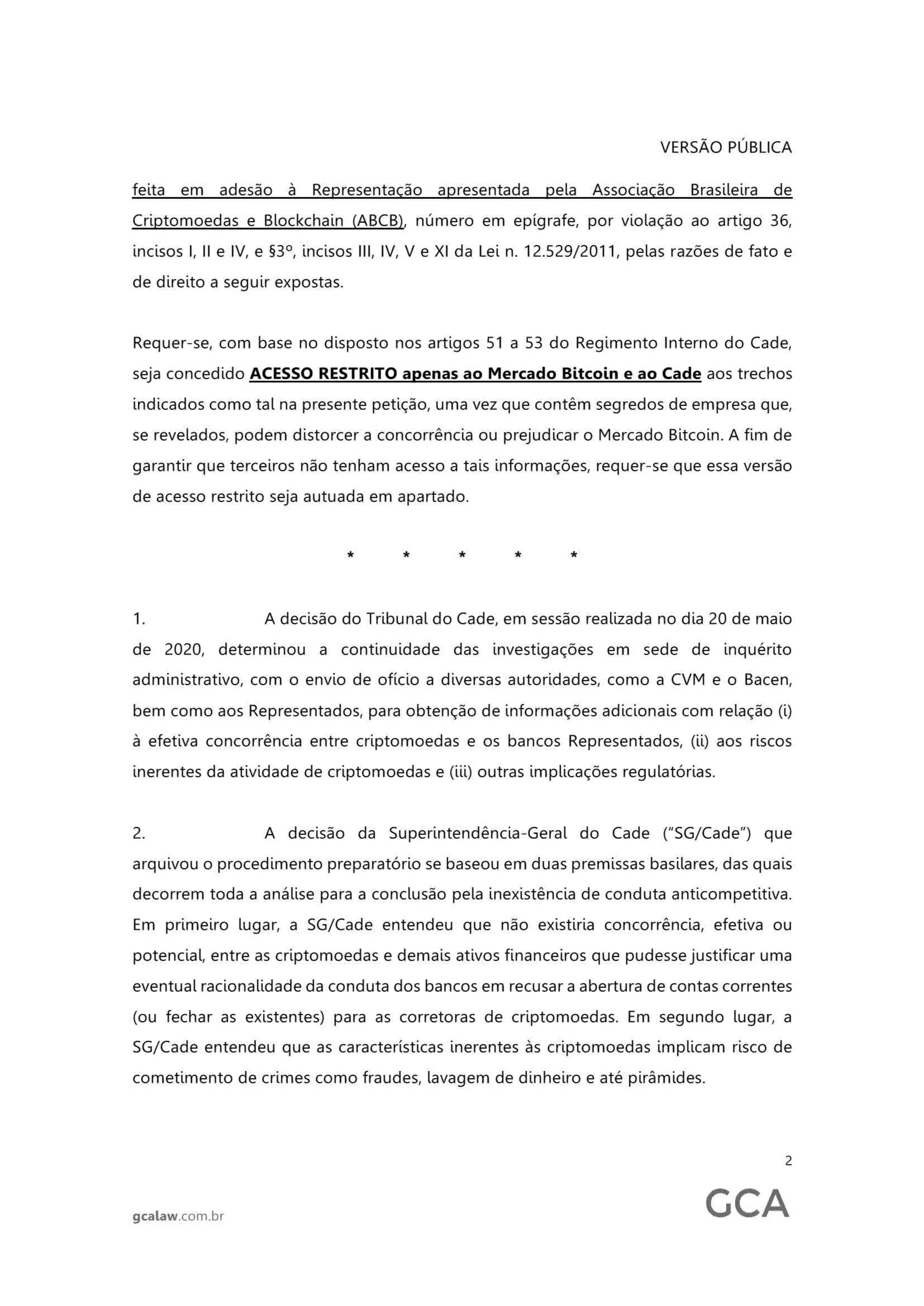 Mercado bitcoin ___representacao_v._publica | PDF