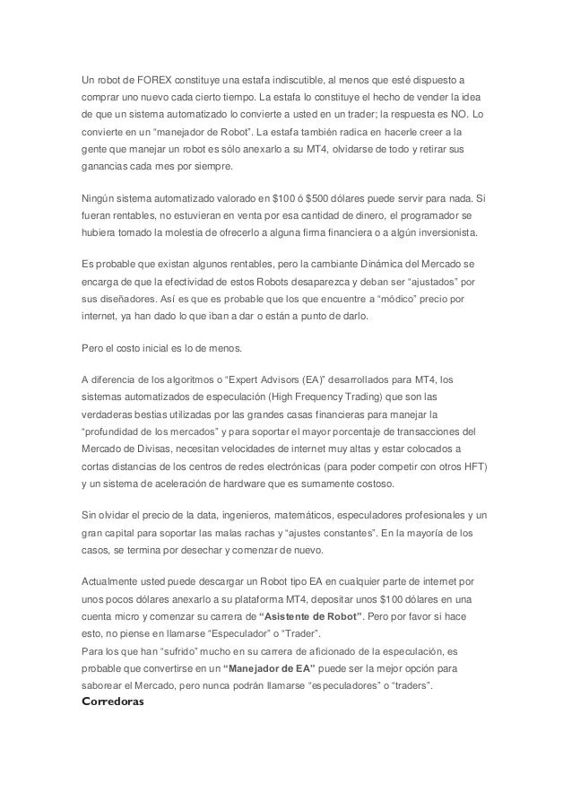 Tecnicas forex