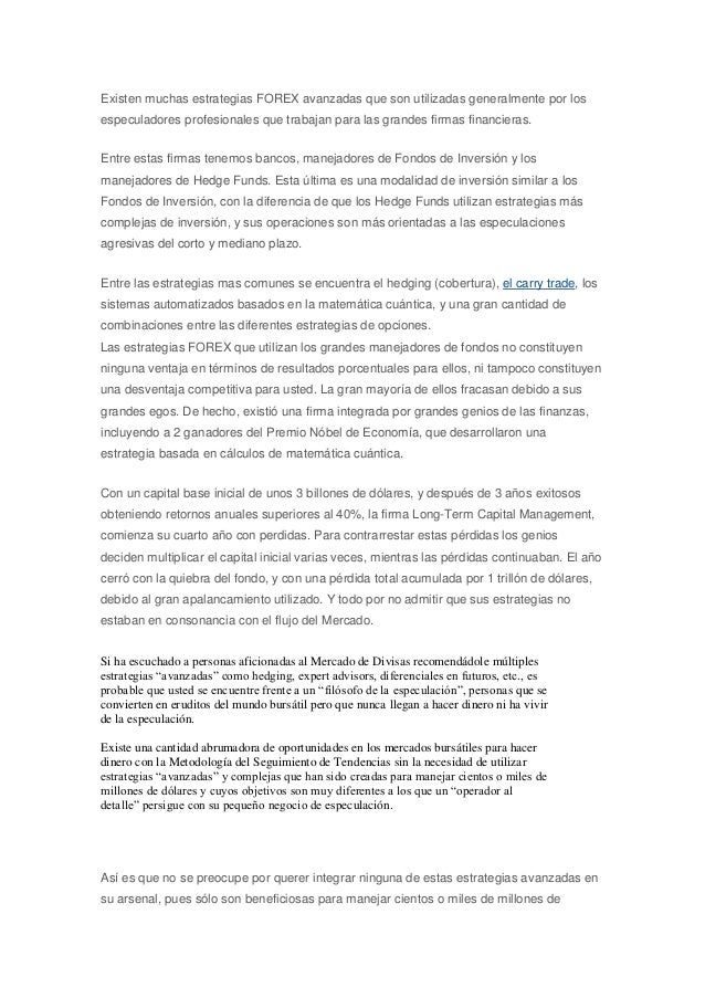 Tecnicas de forex