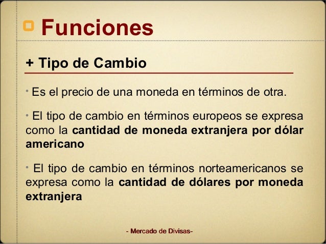 Definicion seguro de cambio de divisas comercio internacional