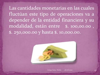 Permite a la empresa concentrarse en su giro, despreocupándose  del riesgo de fluctuaciones en el tipo de cambio.08/08/201010Cáriga Salas, Sheila.