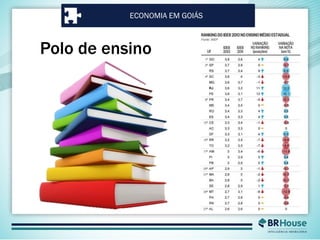 Polo de ensino
ECONOMIA EM GOIÁS
 