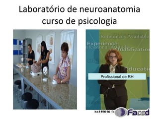 Laboratório de neuroanatomia curso de psicologia Profissional de RH 