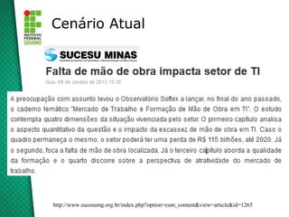 Cenário Atual




http://www.sucesumg.org.br/index.php?option=com_content&view=article&id=1265
 