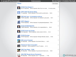 4º Jornada APP de Comunicação Mercado Digital | A Verdadeira Reovlução@estevaosoares
 